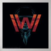 Westworld | Het Man in zwarte Logo grafische kaart Poster (Voorkant)