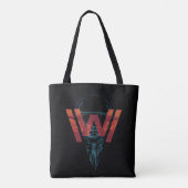 Westworld | Het Man in zwarte Logo grafische kaart Tote Bag (Achterkant)