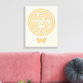 Westworld | Het symbool Maze Canvas Afdruk (Insitu (Woonkamer))