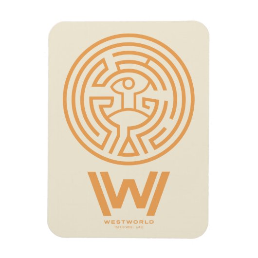 Westworld | Het symbool Maze Magneet (Verticaal)