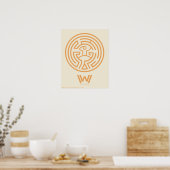 Westworld | Het symbool Maze Poster (Keuken)