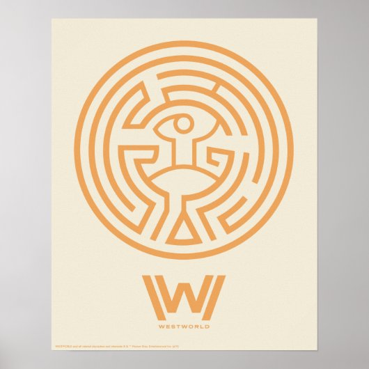Westworld | Het symbool Maze Poster (Voorkant)