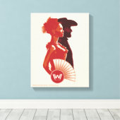 Westworld | Maeve & Hector Stencil Portret Canvas Afdruk (Insitu (Houten vloer))