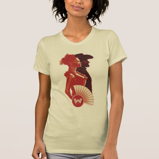 Westworld | Maeve & Hector Stencil Portret T-shirt (Voorkant)