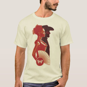 Westworld Maeve & Hector Stencil Portret T-shirt