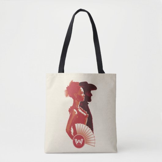 Westworld | Maeve & Hector Stencil Portret Tote Bag (Voorkant)