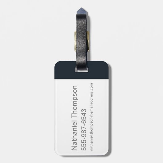 Westworld | Man in zwart-wit met revolver Bagagelabel (Achterkant verticaal)