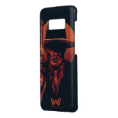 Westworld | Man in zwart-wit met revolver Case-Mate Samsung Galaxy Hoesje (Achterkant/links)