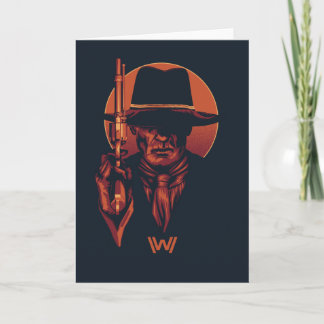 Westworld | Man in Zwarte met Revolver Kaart