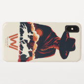 Westworld | Man in zwarte woestijn Silhouette Case-Mate iPhone Case (Achterkant (horizontaal))