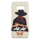 Westworld | Man in zwarte woestijn Silhouette Case-Mate Samsung Galaxy Hoesje (Achterkant)