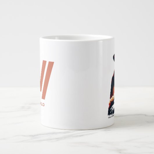 Westworld | Man in zwarte woestijn Silhouette Grote Koffiekop (Voorkant)