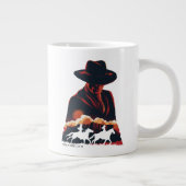 Westworld | Man in zwarte woestijn Silhouette Grote Koffiekop (Rechts)