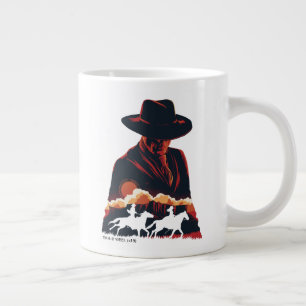 Westworld   Man in zwarte woestijn Silhouette Grote Koffiekop