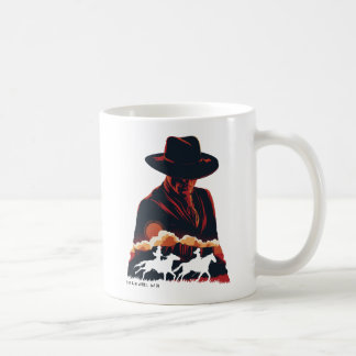 Westworld | Man in zwarte woestijn Silhouette Koffiemok