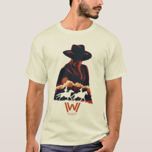 Westworld   Man in zwarte woestijn Silhouette T-shirt