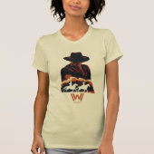 Westworld | Man in zwarte woestijn Silhouette T-shirt (Voorkant)