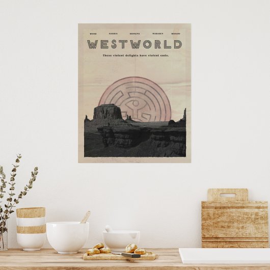 Westworld  poster (Keuken)