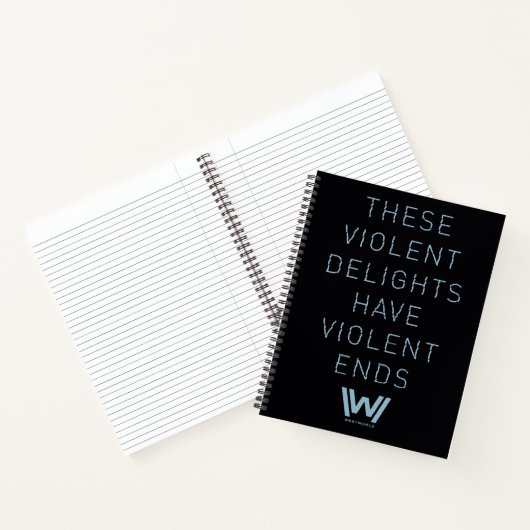 Westworld | Typografie-citaat "Violent Delights" Notitieboek (Binnen)