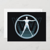 Westworld | Vitruvian Android Logo Briefkaart (Voorkant / Achterkant)