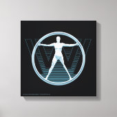 Westworld | Vitruvian Android Logo Canvas Afdruk (Voorkant)
