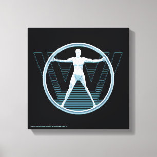 Westworld   Vitruvian Android Logo Canvas Afdruk