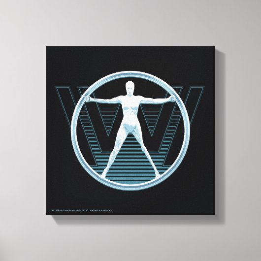 Westworld | Vitruvian Android Logo Canvas Afdruk (Voorkant)