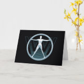 Westworld | Vitruvian Android Logo Kaart (Gele Bloem)