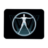 Westworld | Vitruvian Android Logo Magneet (Horizontaal)