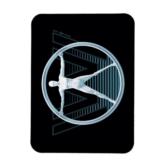 Westworld | Vitruvian Android Logo Magneet (Verticaal)