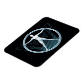 Westworld | Vitruvian Android Logo Magneet (Linkerzijde)