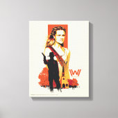 Westworld | Wyatt & Man in Black bij White Church Canvas Afdruk (Voorkant)