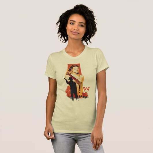 Westworld | Wyatt & Man in Black bij White Church T-shirt (Voorkant volledig)