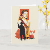 Westworld | Wyatt & Man in Zwarte bij Witte Kerk Kaart (Gele Bloem)