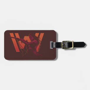 Westworld   Wyatt met Rifle Over Logo Bagagelabel