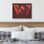 Westworld | Wyatt met Rifle Over Logo Canvas Afdruk (Insitu (Slaapkamer))