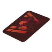 Westworld | Wyatt met Rifle Over Logo Magneet (Linkerzijde)