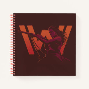 Westworld Wyatt met Rifle Over Logo Notitieboek