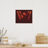 Westworld | Wyatt met Rifle Over Logo Poster (Keuken)