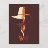 Westworld | Zwart wit Pet Pet gesplitst grafisch Briefkaart (Voorkant)