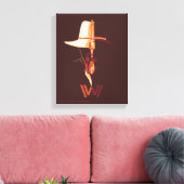 Westworld | Zwart wit Pet Pet gesplitst grafisch Canvas Afdruk (Insitu (Woonkamer))