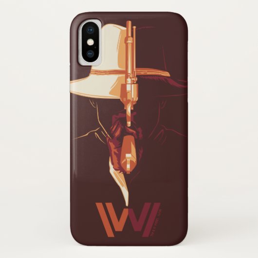 Westworld | Zwart wit Pet Pet gesplitst grafisch Case-Mate iPhone Case (Achterkant)