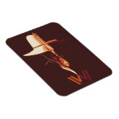 Westworld | Zwart wit Pet Pet gesplitst grafisch Magneet (Rechterzijde)