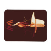 Westworld | Zwart wit Pet Pet gesplitst grafisch Magneet (Horizontaal)