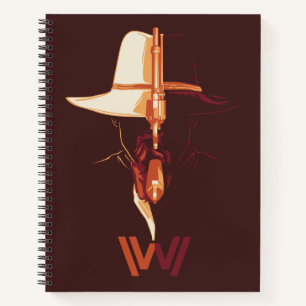 Westworld Zwart wit Pet Pet gesplitst grafisch Notitieboek