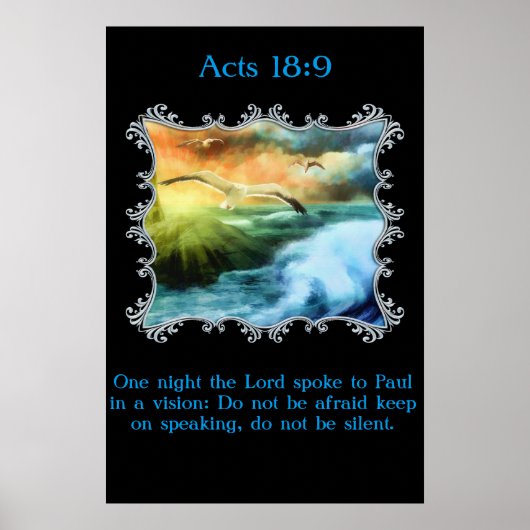 Wet 18:9 met zeegarens boven het open zee poster (Voorkant)