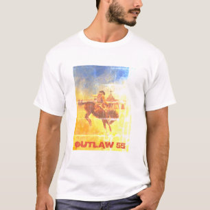 wet 55 Bucking Cowboy T-shirt