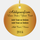 Wet, advocaat, rechters - SRF Keramisch Ornament (Achterkant)