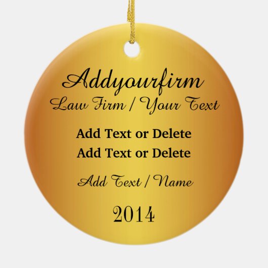 Wet, advocaat, rechters - SRF Keramisch Ornament (Achterkant)