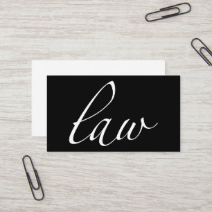 Wet: Attorney, Lawyer Script Visitekaartje